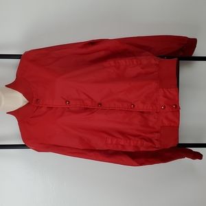 Vintage Chalk Line Red Windbreaker Jacket Snaps INDIANA men size XL